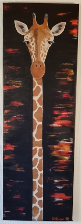 Giraff 3, 40x120cm, SÅLD